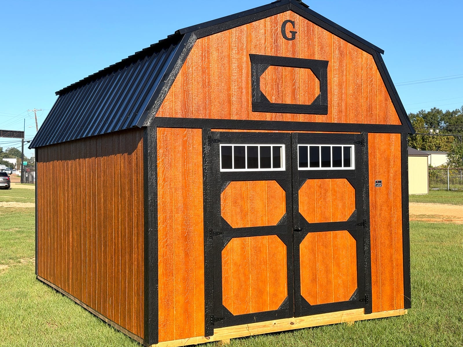 10x16 Lofted Barn at Southern Ag Equipment, LLC - Saint Francisville, Louisiana