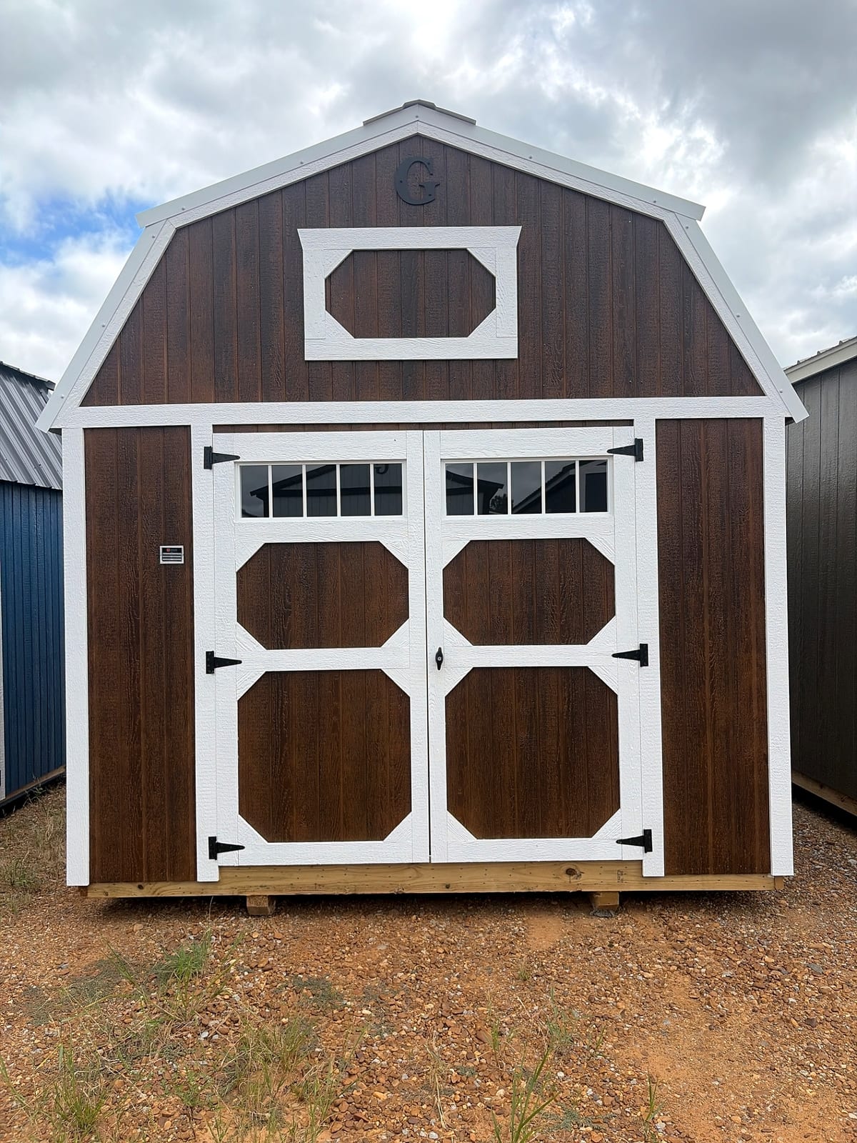 10x12 Lofted Barn at Jimmy's Portable Buildings of Savannah, TN