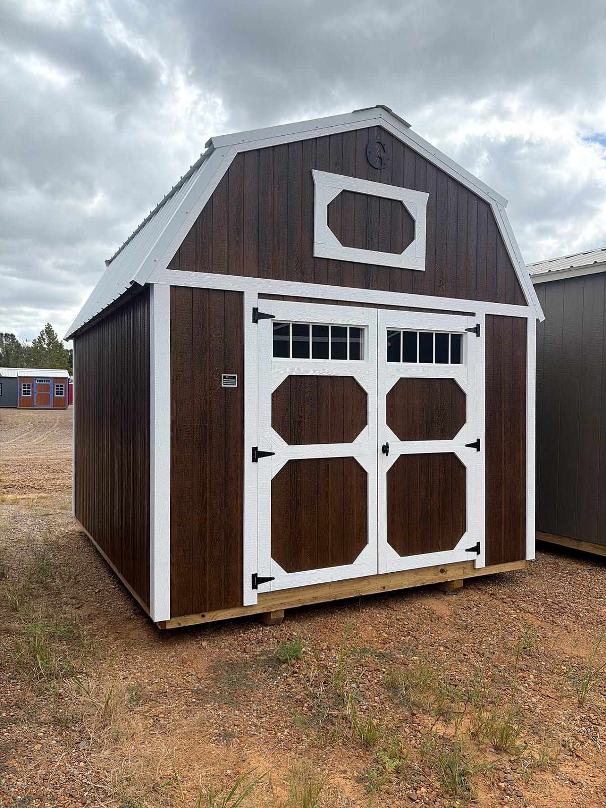 10x12 Lofted Barn at Jimmy's Portable Buildings of Savannah, TN