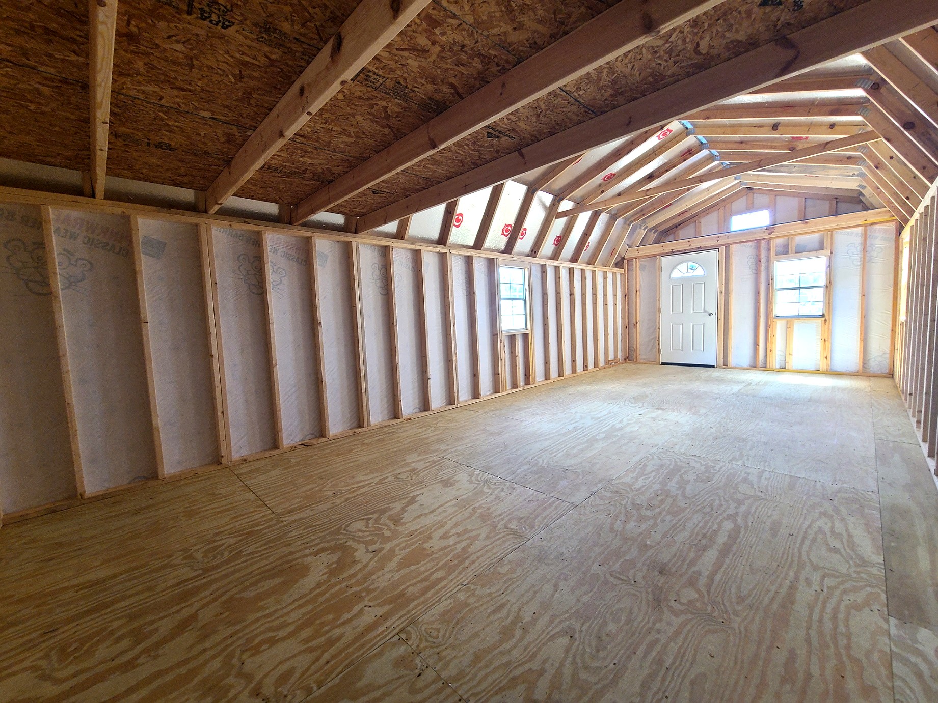 14x32 Lofted Barn Cabin at Graceland Portable Buildings of West Monroe/Columbia