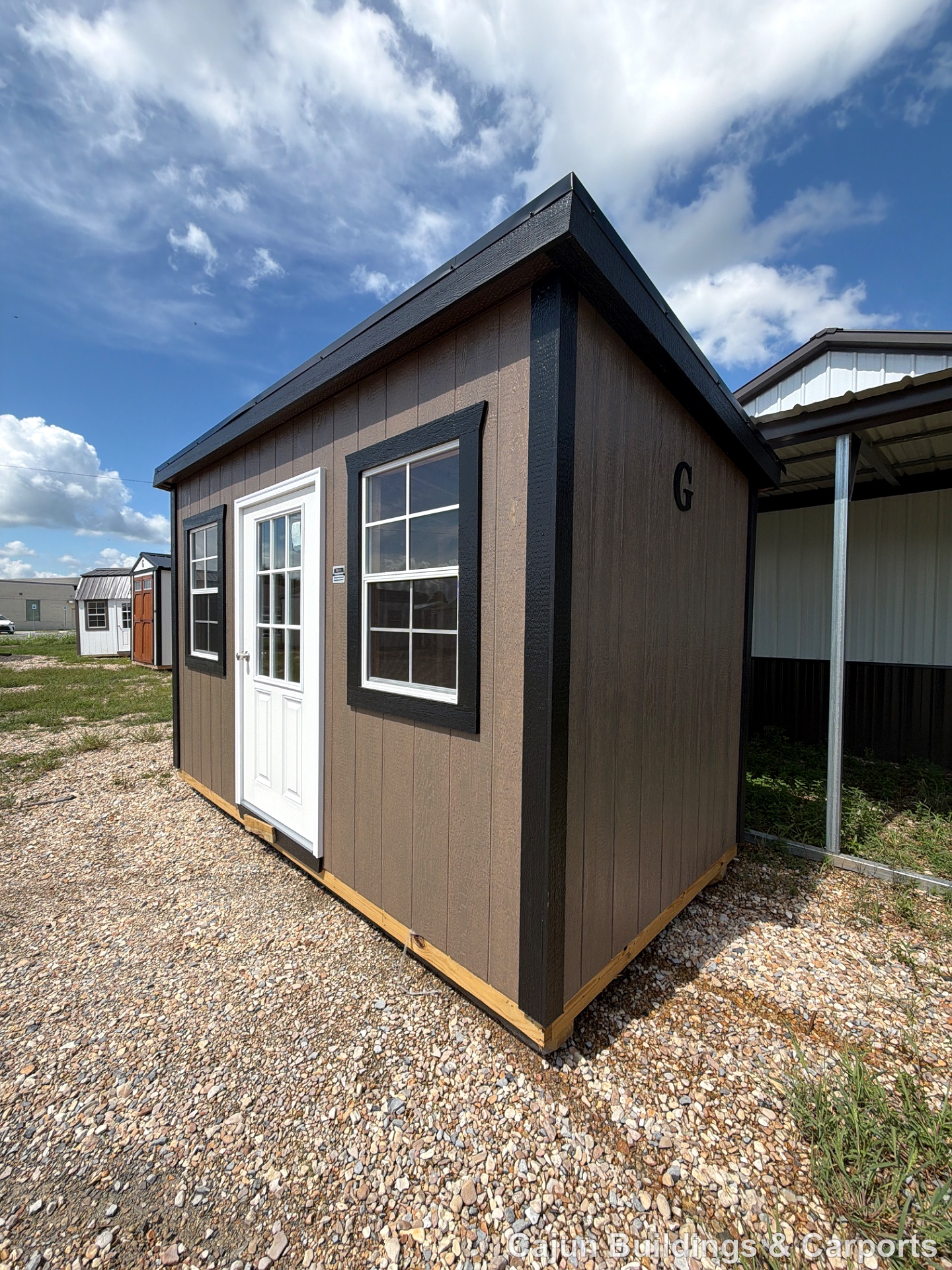 6x12 Mini Shed at Cajun Buildings and Carports
