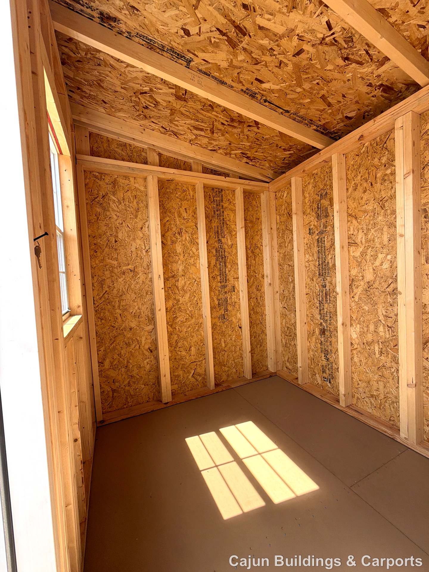 6x12 Mini Shed at Cajun Buildings and Carports