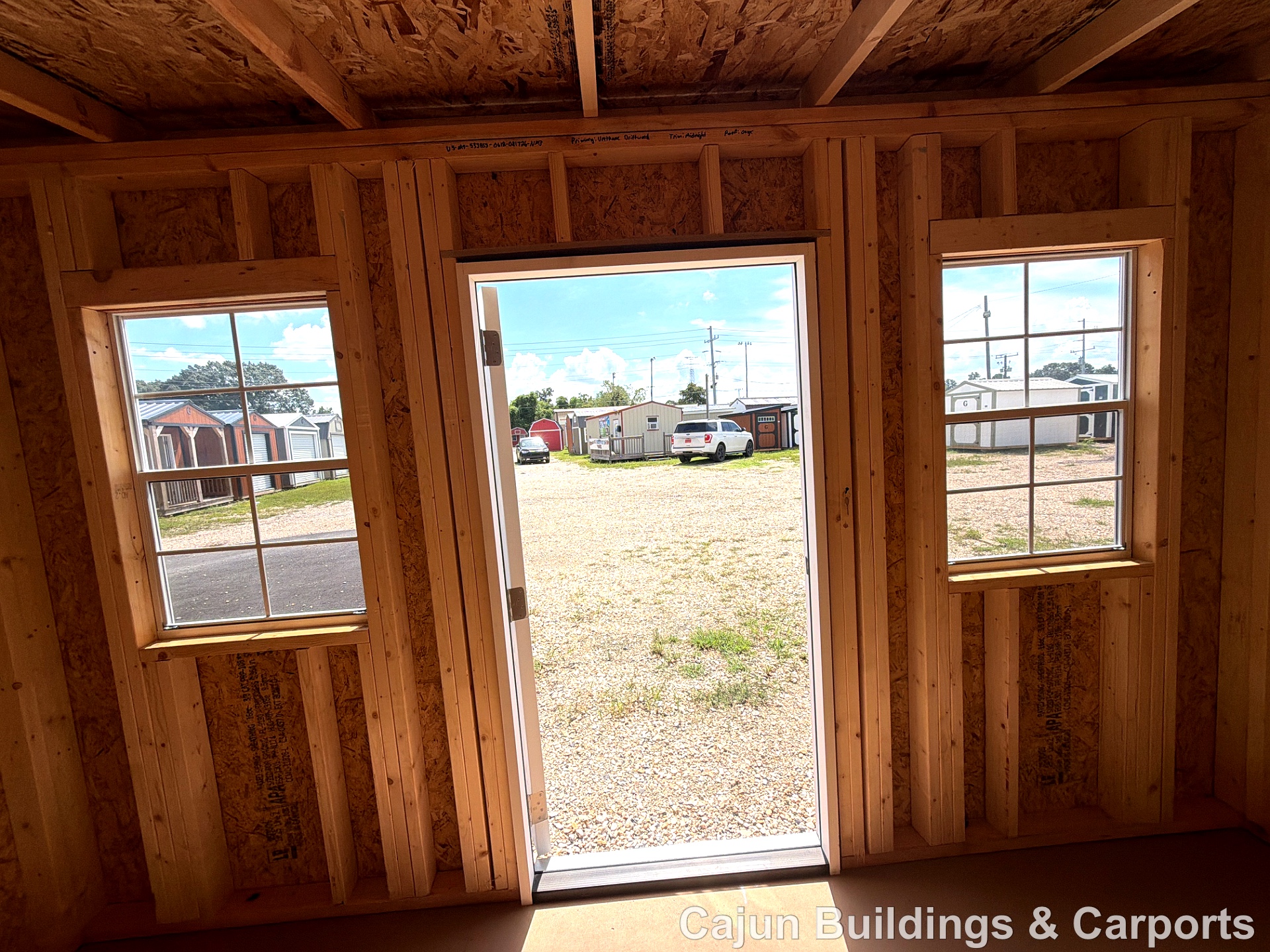 6x12 Mini Shed at Cajun Buildings and Carports