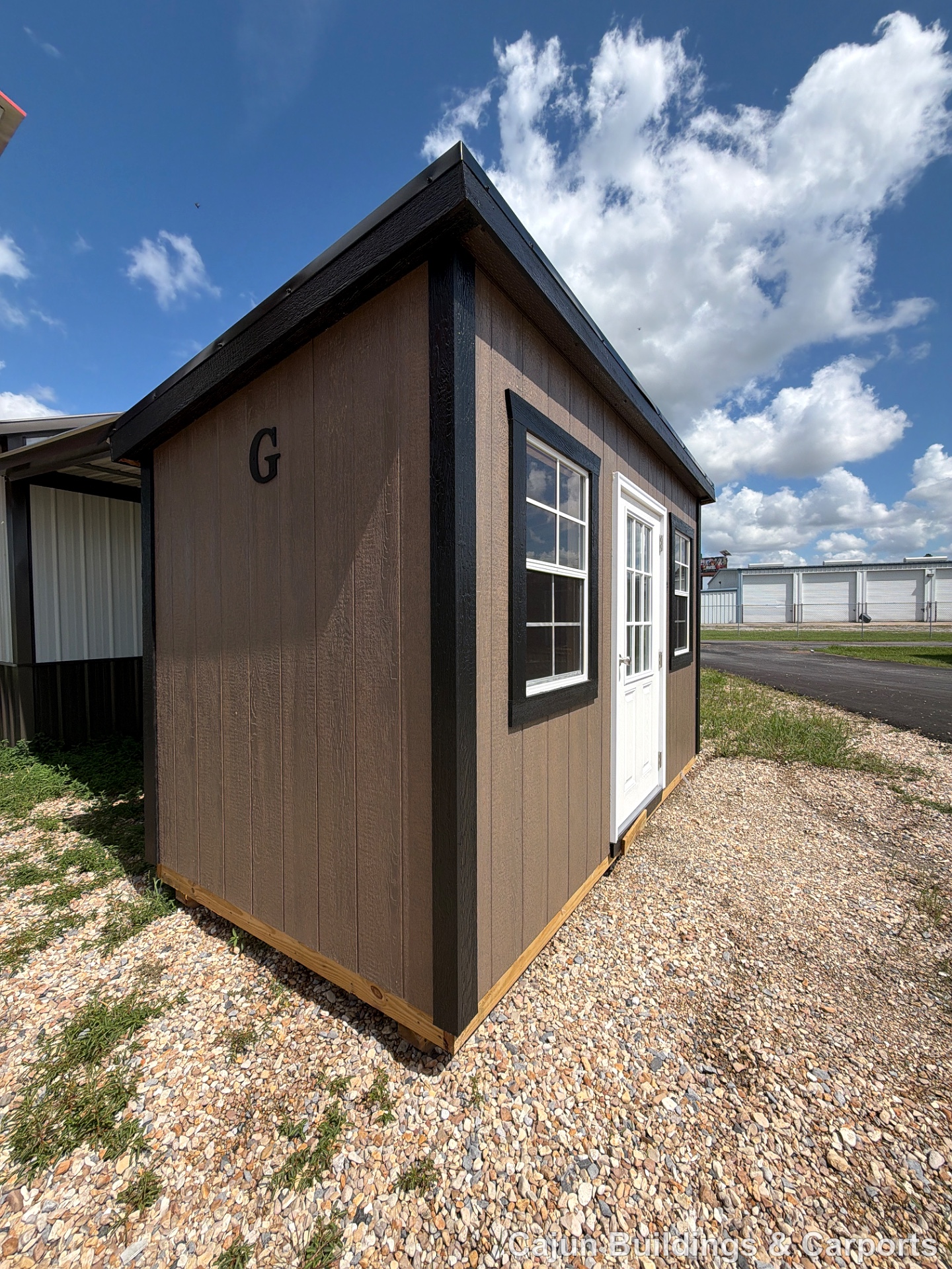 6x12 Mini Shed at Cajun Buildings and Carports