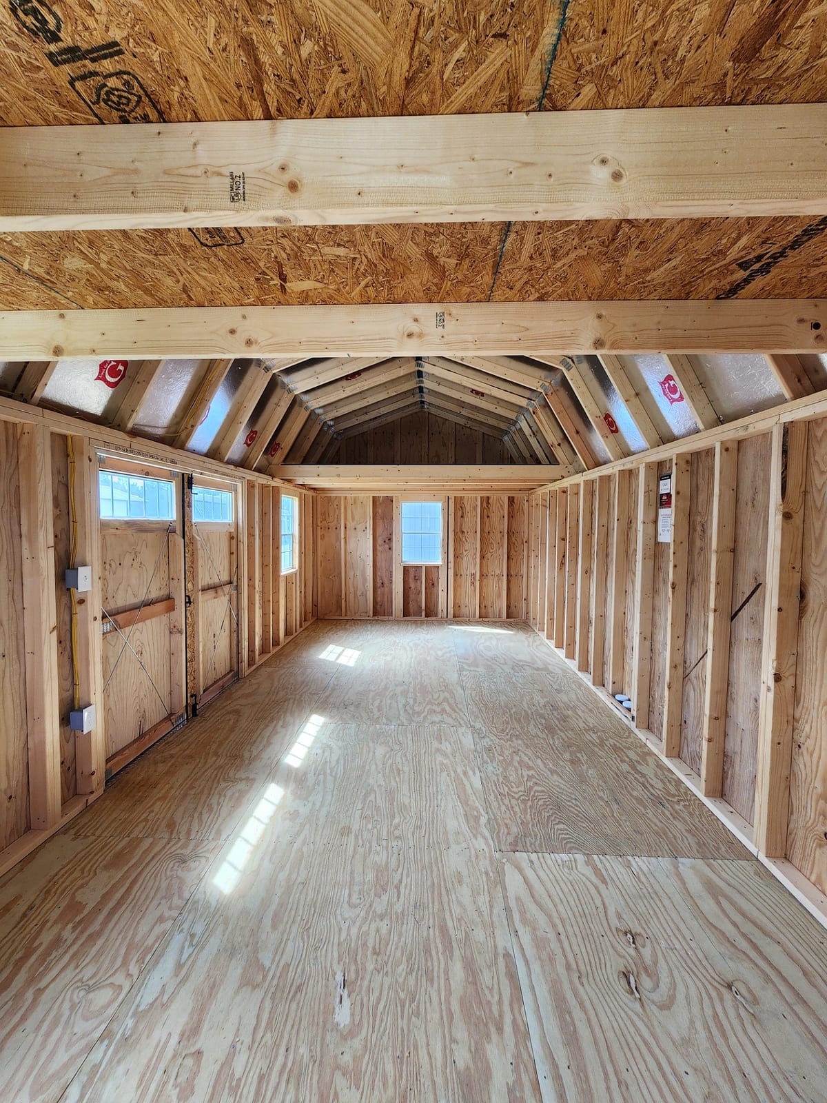 12x24 Side Lofted Barn at Toler's Coastal Structures - Newport