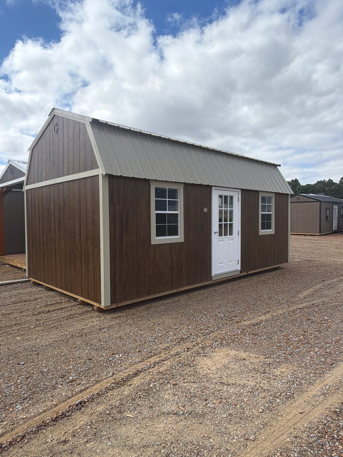 12x20 Side Lofted Barn at Jimmy's Portable Buildings of Savannah, TN