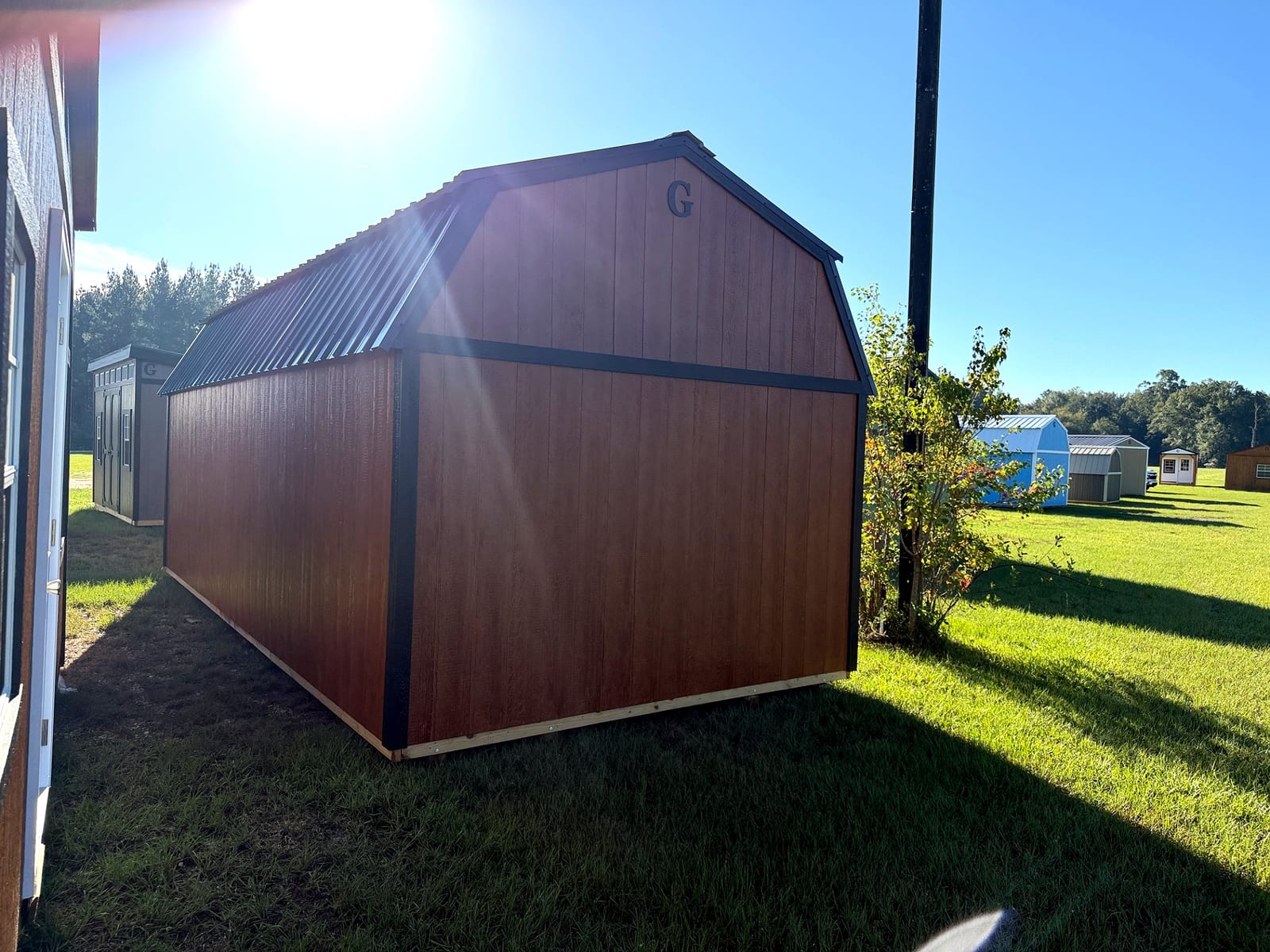 12x24 Side Lofted Barn at Southern Ag Equipment, LLC - Saint Francisville, Louisiana