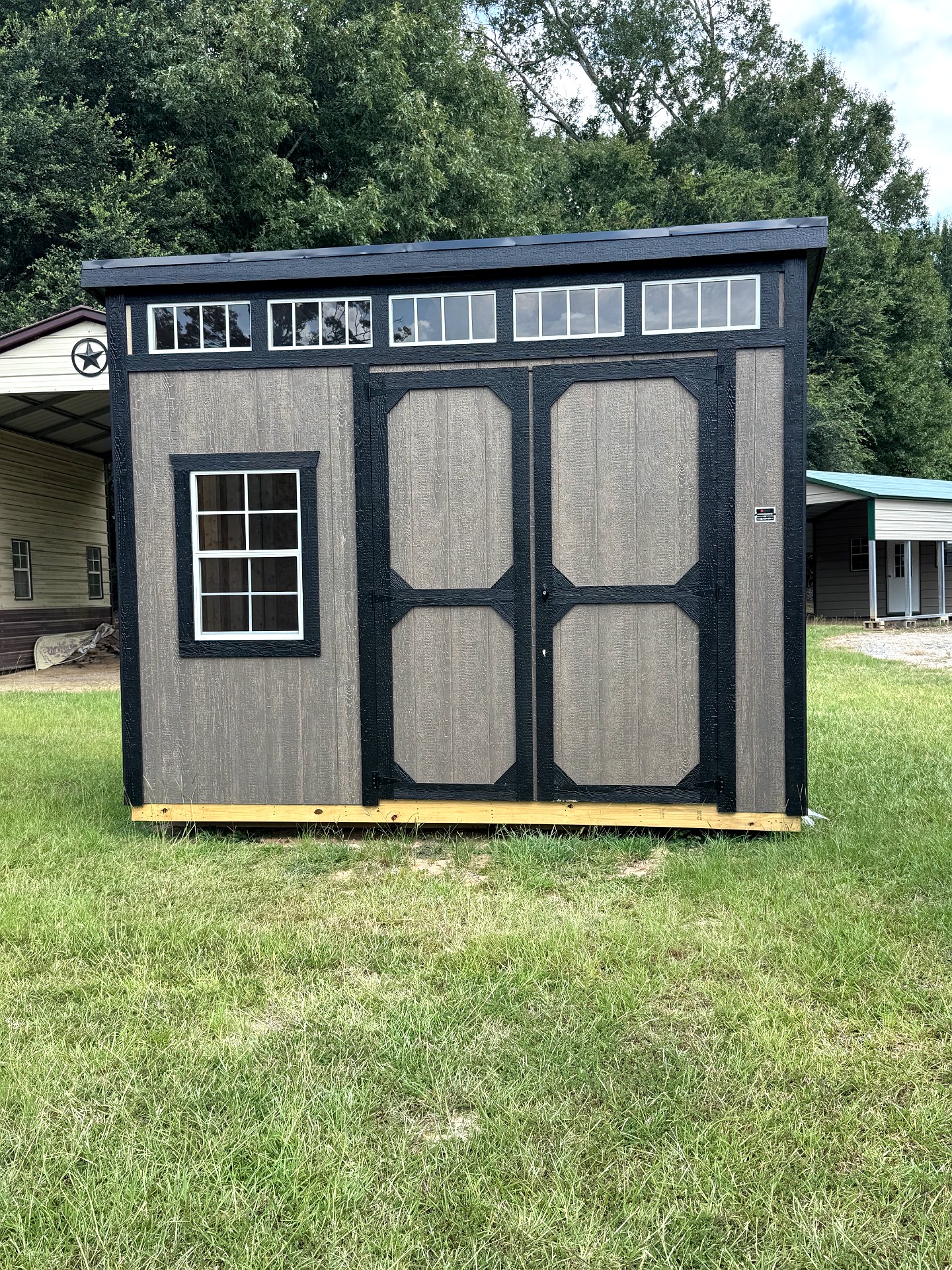 8x12 Urban Shed at Southern Ag Equipment, LLC - Saint Francisville, Louisiana