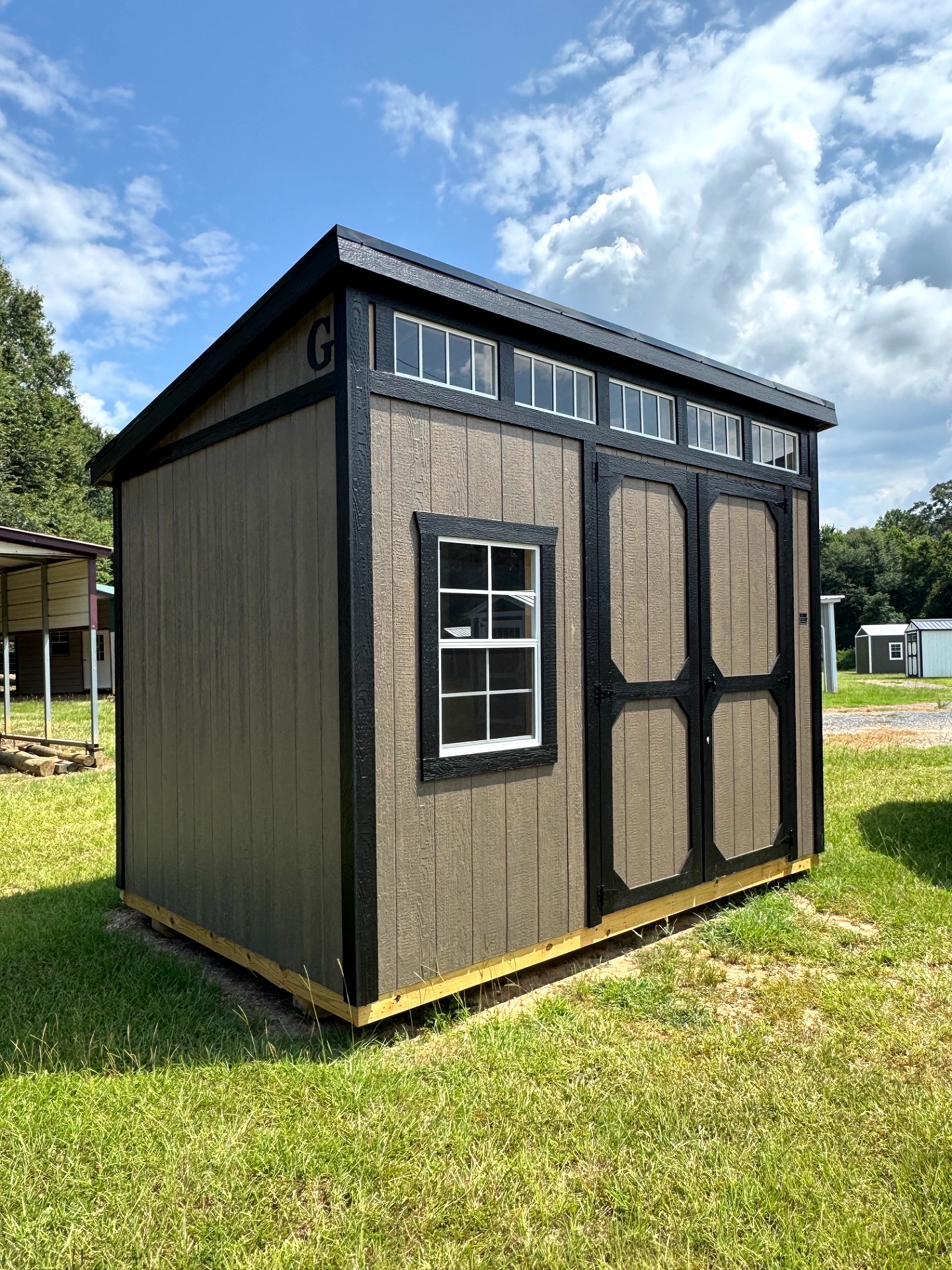 8x12 Urban Shed at Southern Ag Equipment, LLC - Saint Francisville, Louisiana
