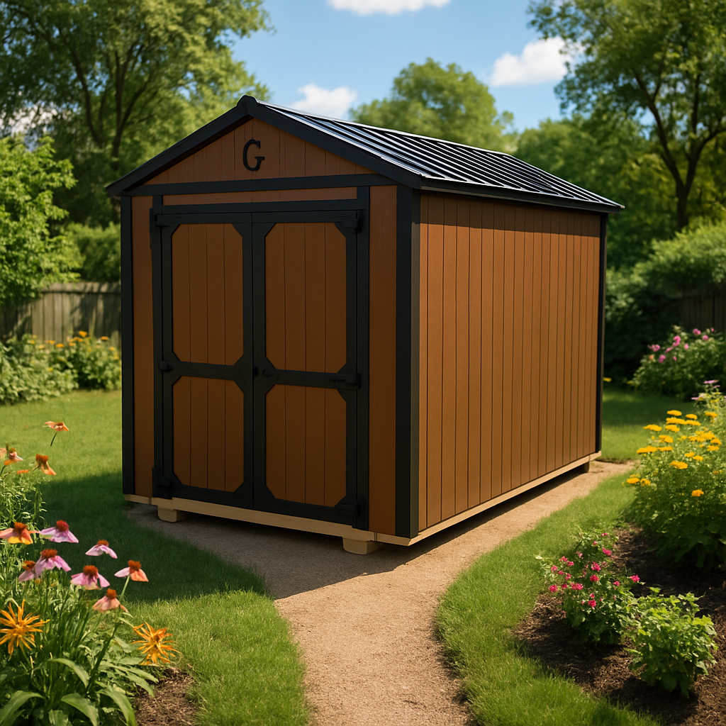 8x12 Utility Shed at ACE Buildings - Graceland of Corpus Christi