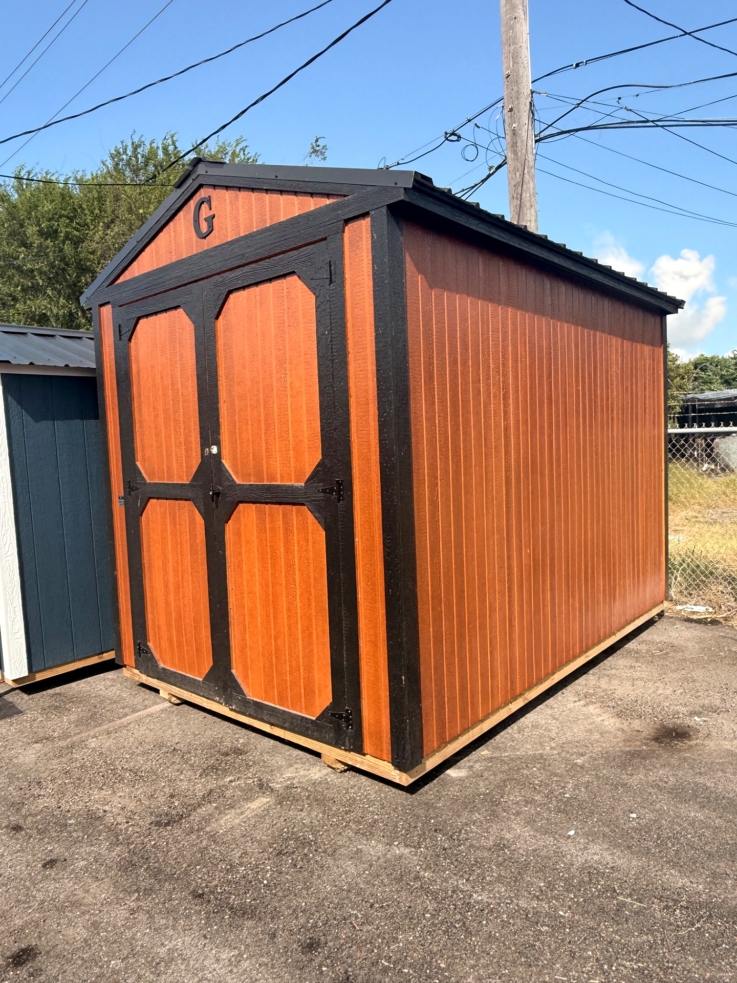 8x12 Utility Shed at ACE Buildings - Graceland of Corpus Christi