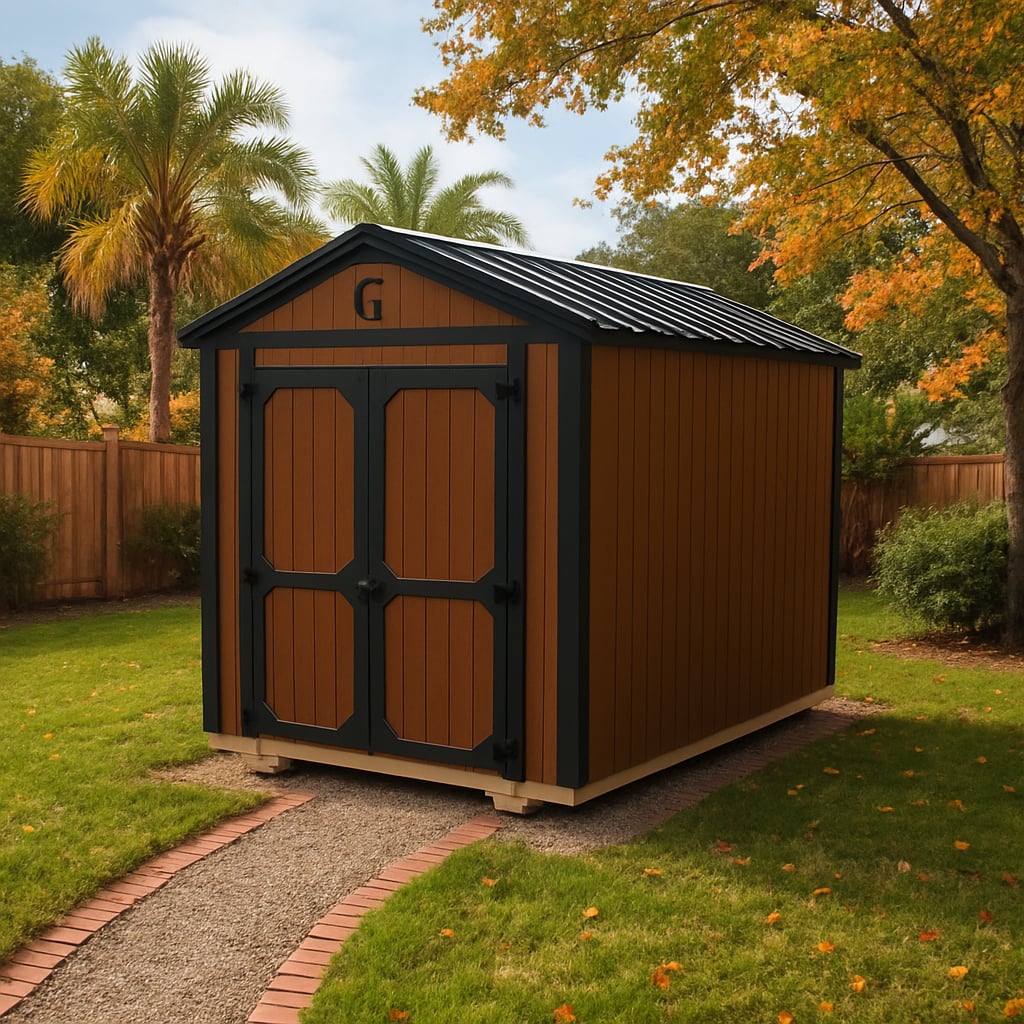 8x12 Utility Shed at ACE Buildings - Graceland of Corpus Christi