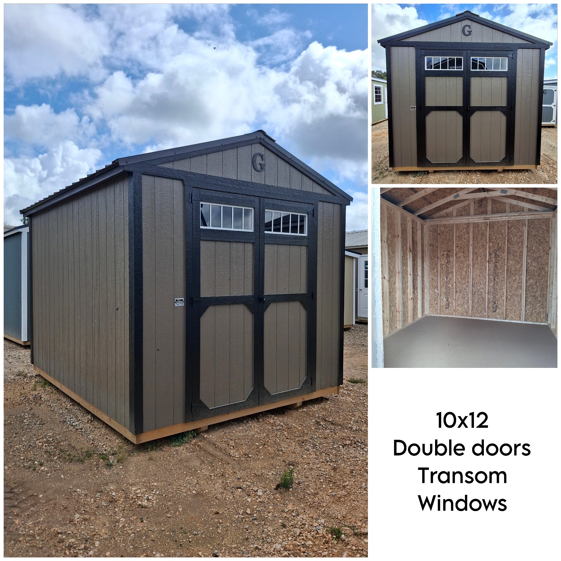 10x12 Utility Shed at Kirbyville Lot - Essex Bros