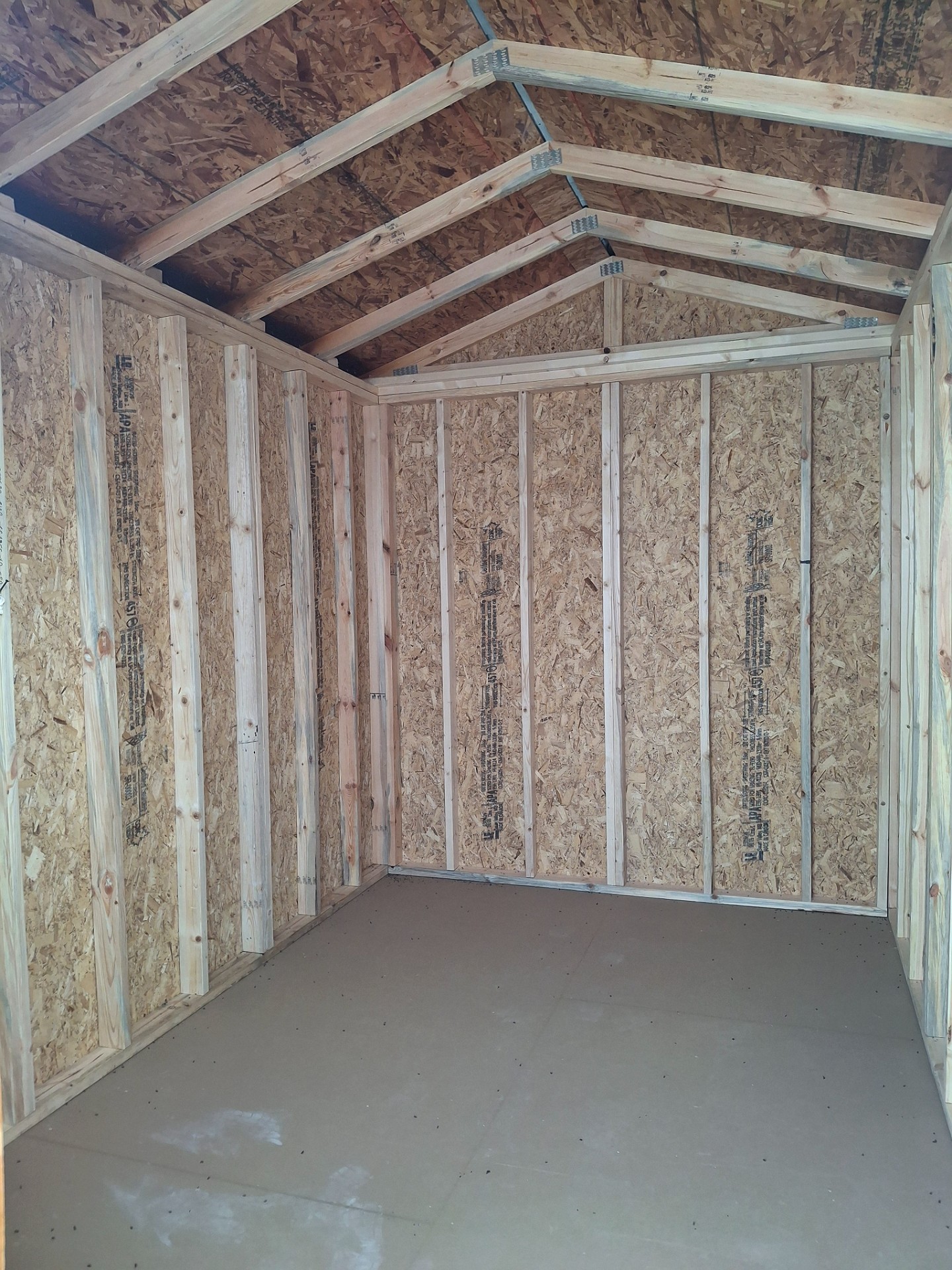 8x16 Utility Shed at Kirbyville Lot - Essex Bros