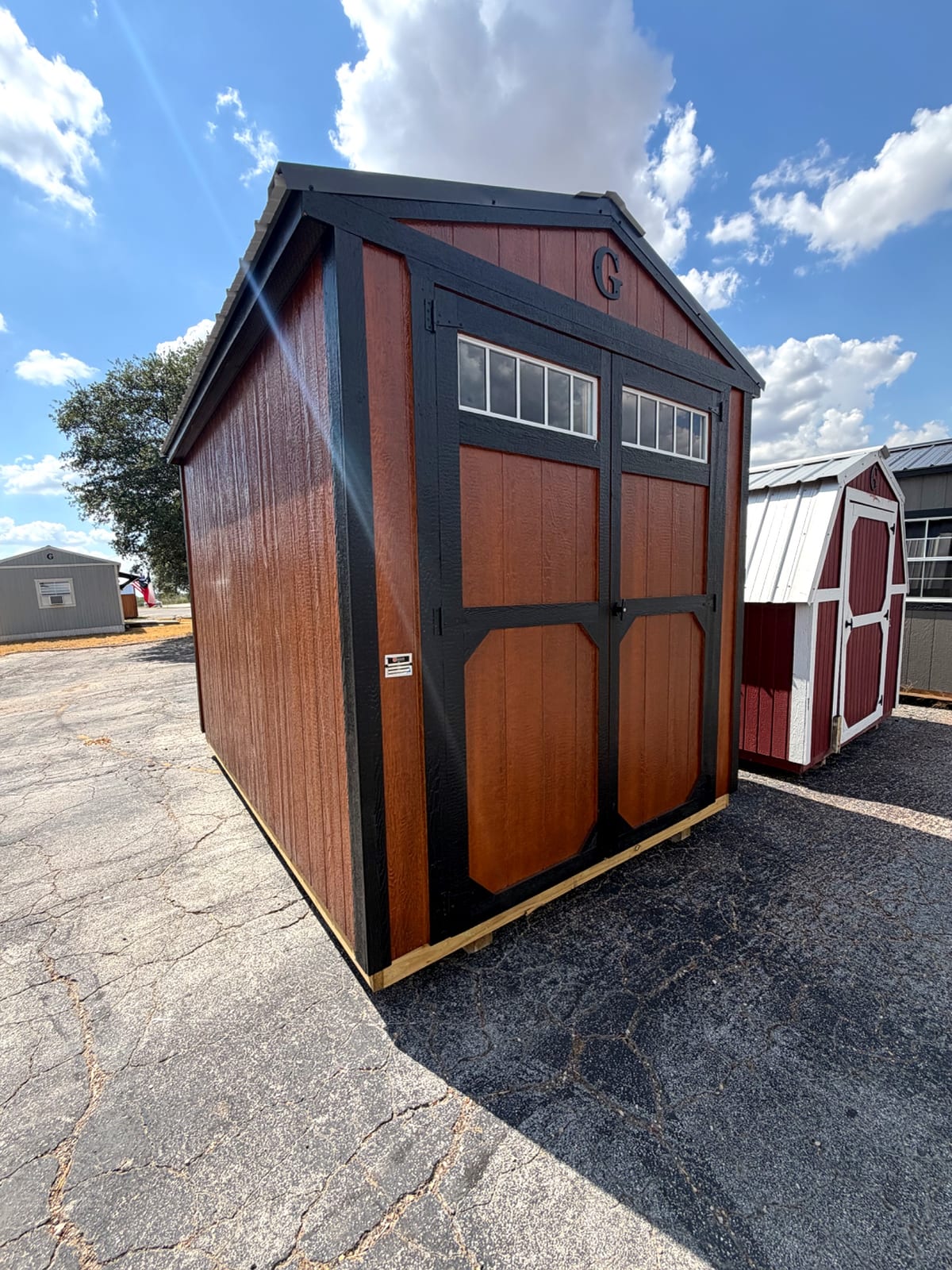 8x12 Utility Shed at Tyler Lot- ETX Steel Tyler