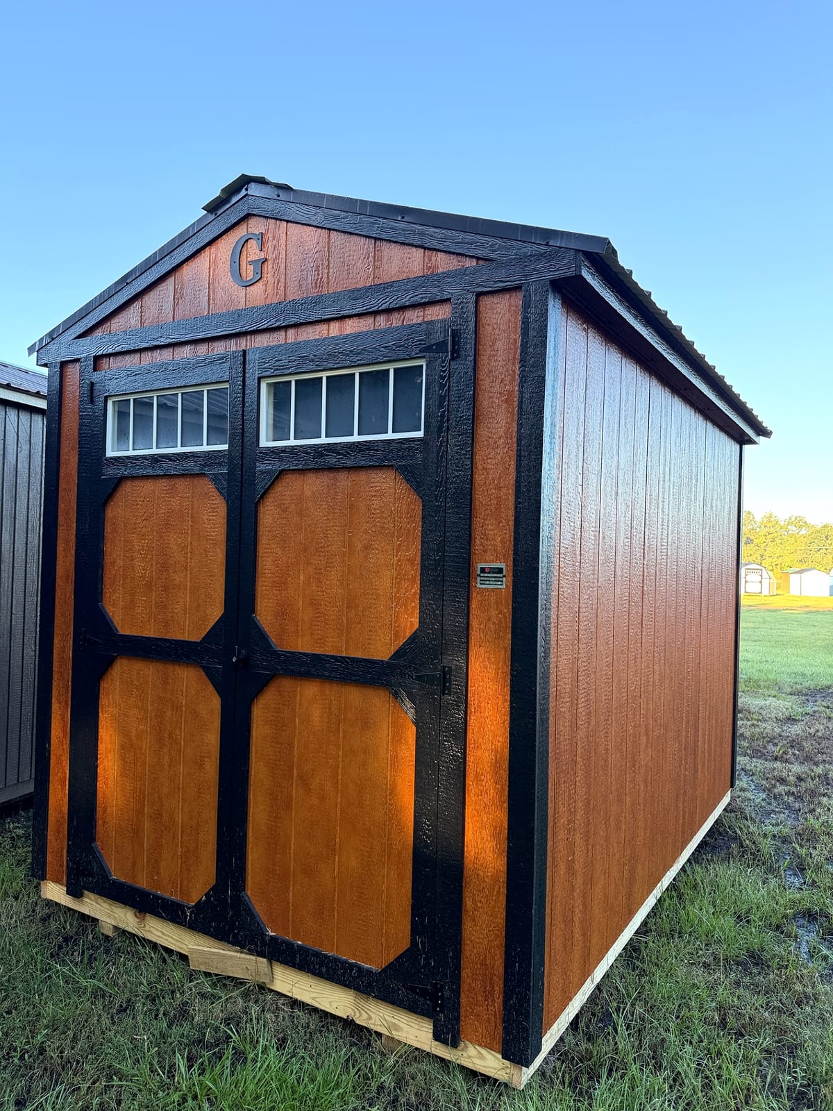 8x12 Utility Shed at Southern Ag Equipment, LLC - Saint Francisville, Louisiana